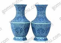 Lọ lục lăng hoa văn